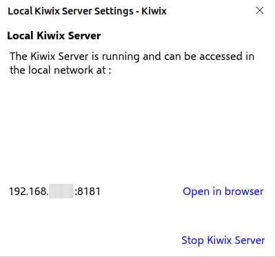 Kiwix link phones